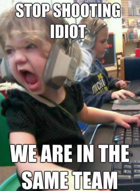 stop shooting idiot... we are in the same team